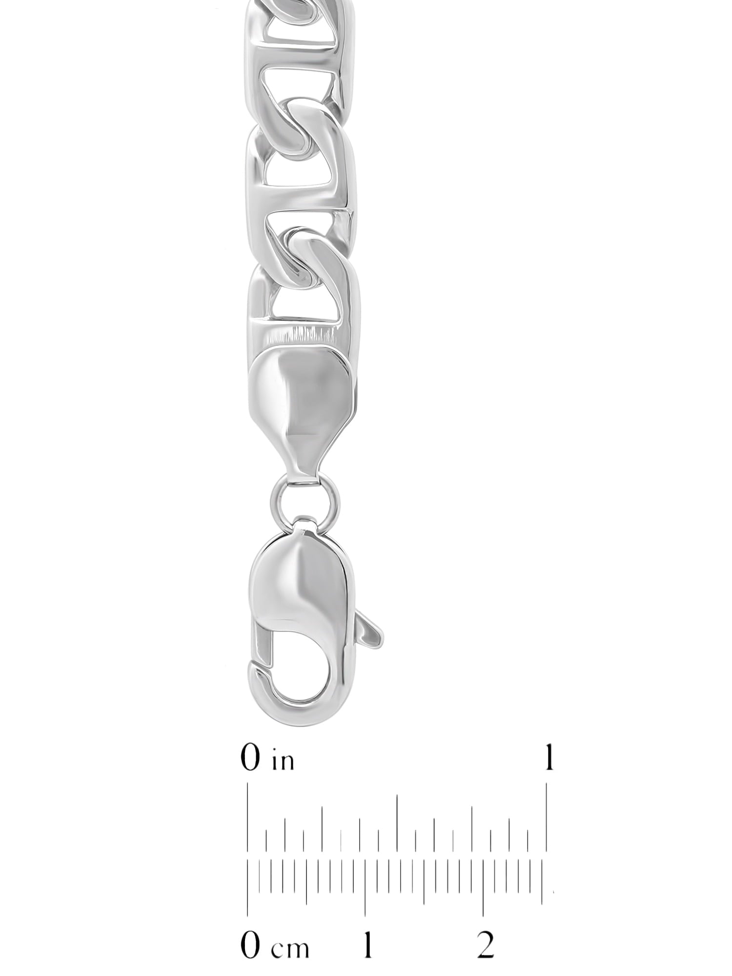 Stainless Steel Flat Mariner Chain, 24"